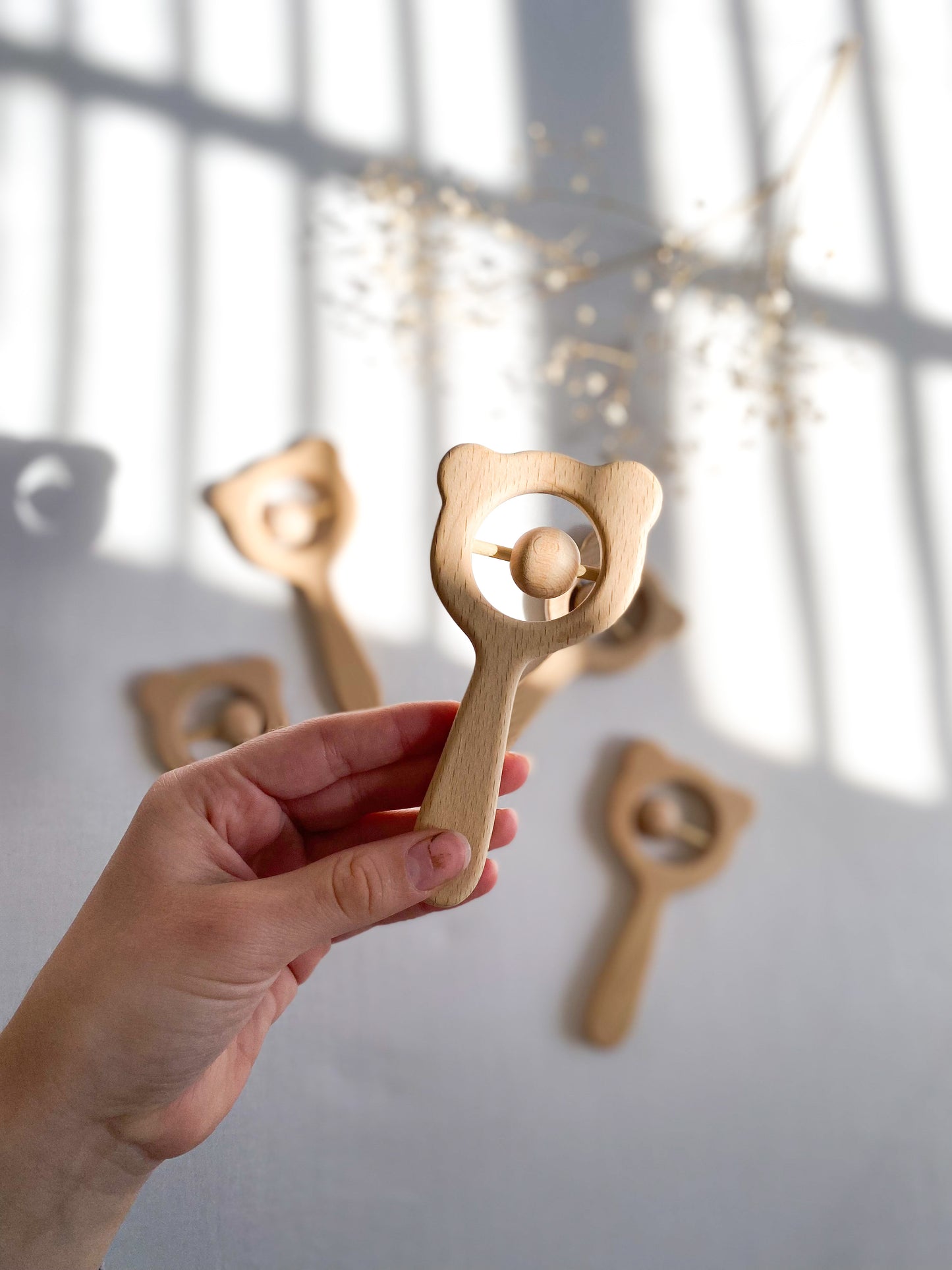 Bear Wooden Rattle