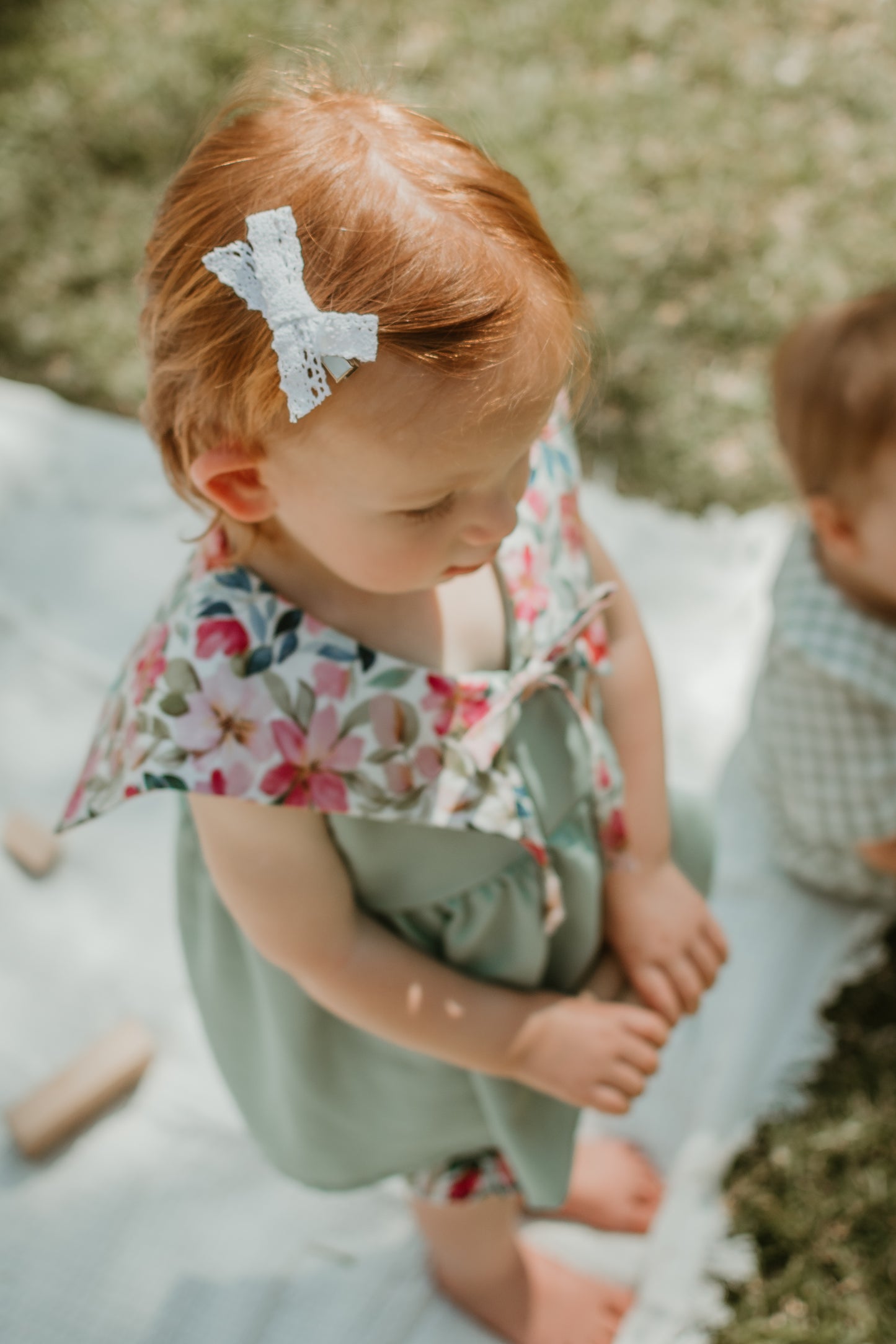 White Lace Bows