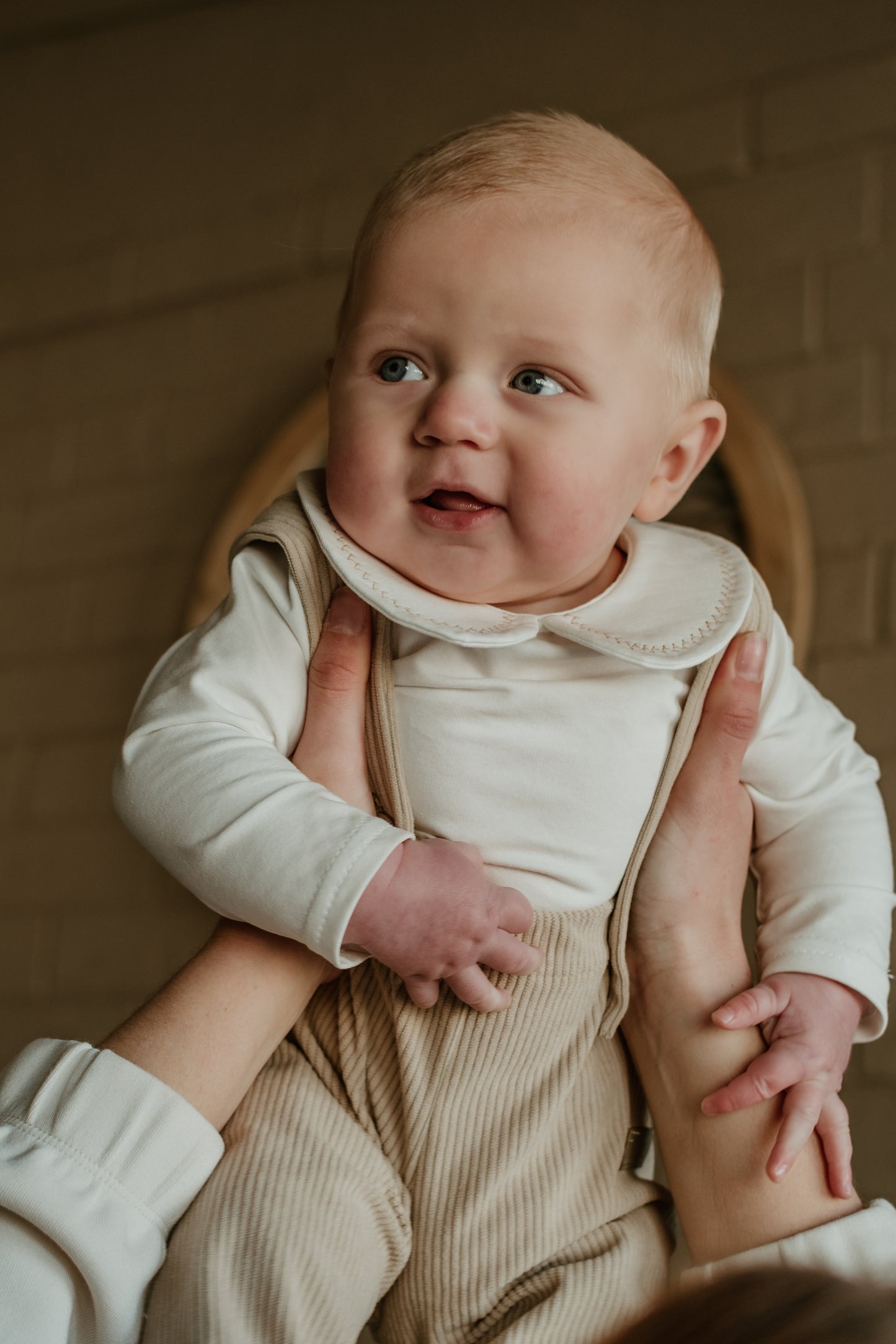 Stitched Peter Pan Collar Bodysuit